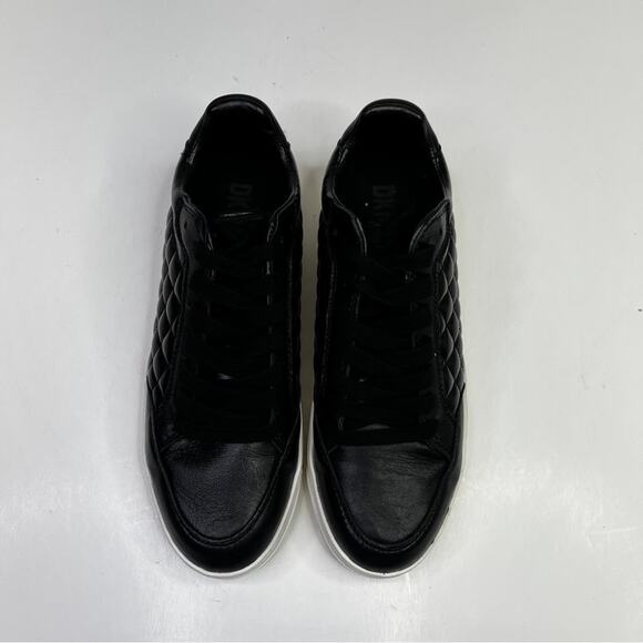 DKNY Oriel Quilted Lace Up Low Top sneakers black - 8.5 - Picture 6 of 12